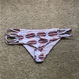 Vintage Acacia Tribal Ombré La Rivera Bottoms Size P Strappy Sides Rare Print